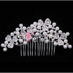 Accesoriu modern pentru decor par CA027 cu Cristale si Perle